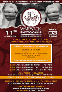 11th Annual OPEN Martial Arts Tournament – Sunday, May 3rd, 2026