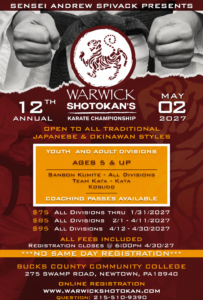 Flyer - 12th Annual OPEN Martial Arts Tournament - 5/2/2027